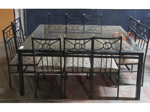 ~/upload/Lots/51563/AdditionalPhotos/pndmr4l4rraow/Lot 063 10x seater Steel and Glass Dining Set (1)_t600x450.jpg